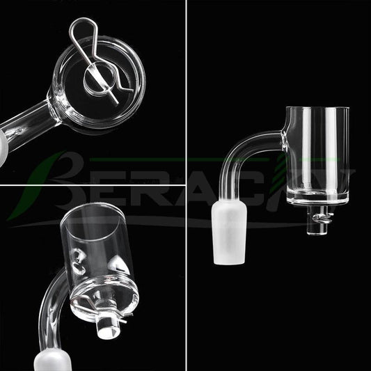 Pack Science 25mm Axial Frosted Joint Quartz Banger.