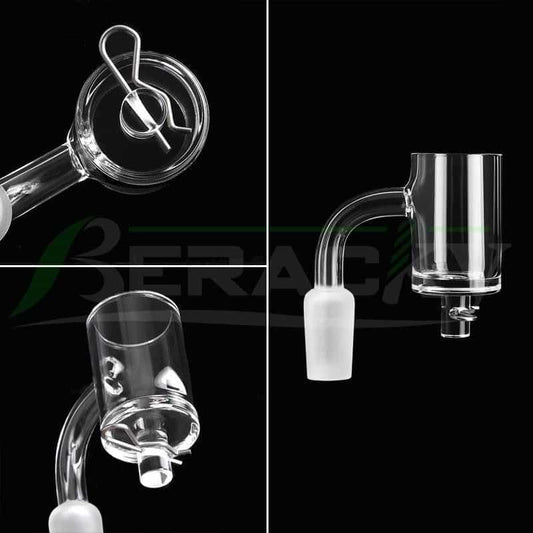 Pack Science 25mm Axial Frosted Joint Quartz Banger.