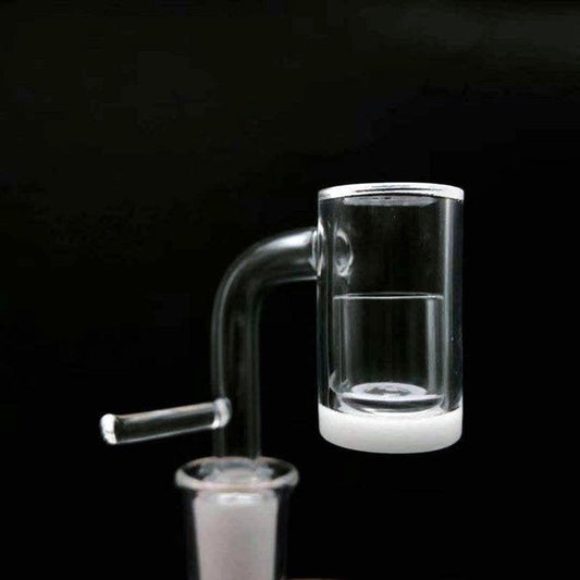 Pack Science Beveled Edge Opaque Bottom Quartz Banger Enail With Insert.