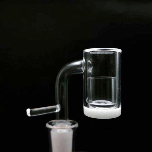 Pack Science Beveled Edge Opaque Bottom Quartz Banger Enail With Insert.