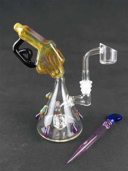ML Glass Gas Pump Oil Rig.