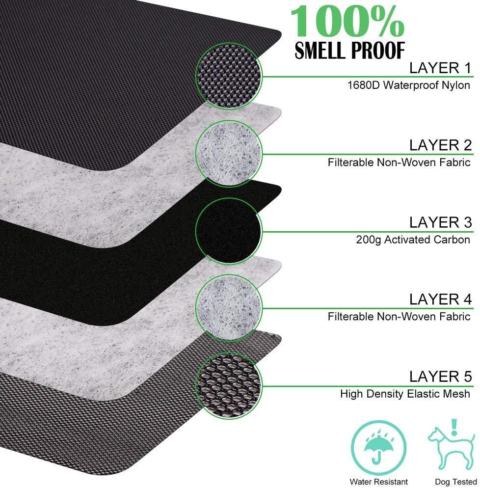 Pack Science Smell Proof Carbon Lined Glass Bag.