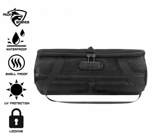 Pack Science Smell Proof Carbon Lined Glass Bag.