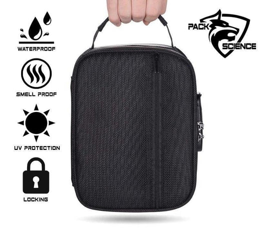 Pack Science Smell Proof Carbon Lined Locking Stash Bag.