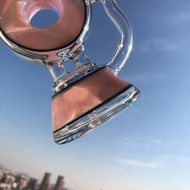a22222346 330 Plus Glass Heady "Smoke Ring Donut" Glass Rig 55.