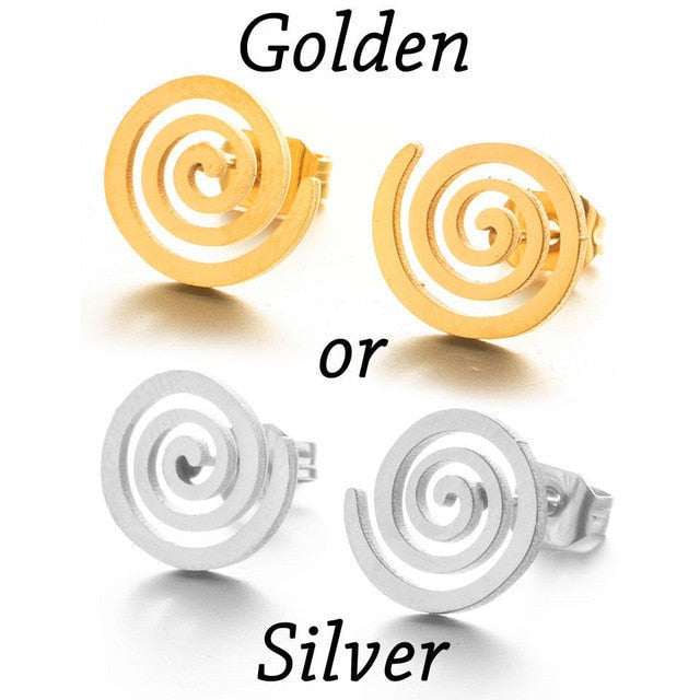 Golden Korean Minimalist Golden Iron Stainless Steel Triangle Stud Earrings for Women Fashion 2019 Jewelry Accessories Gift yuhuv test yuhuv test022.