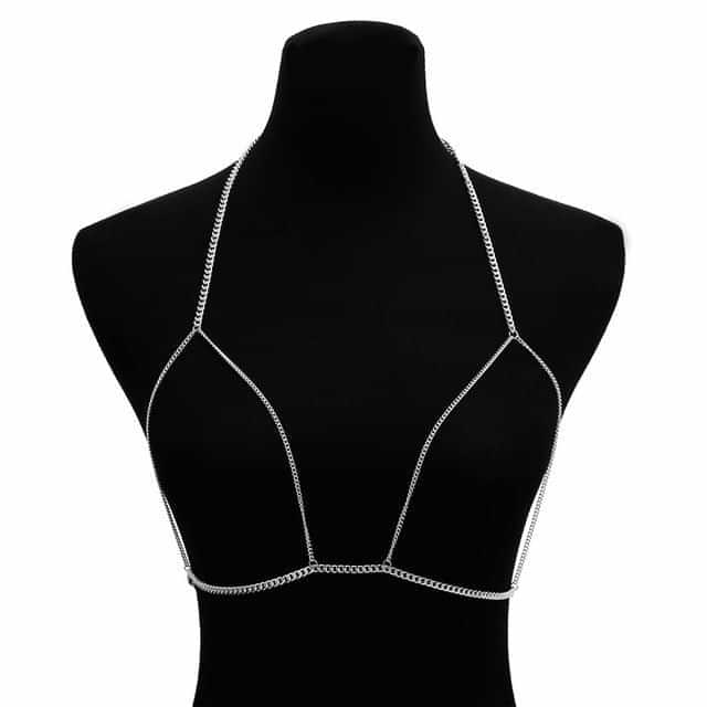IngeSight.Z Simple Style Chain Necklace Belly Body Chain Fashion Sexy Copper Sequins Body Chain Jewelry for Women Beach Party yuhuv test yuhuv test022.