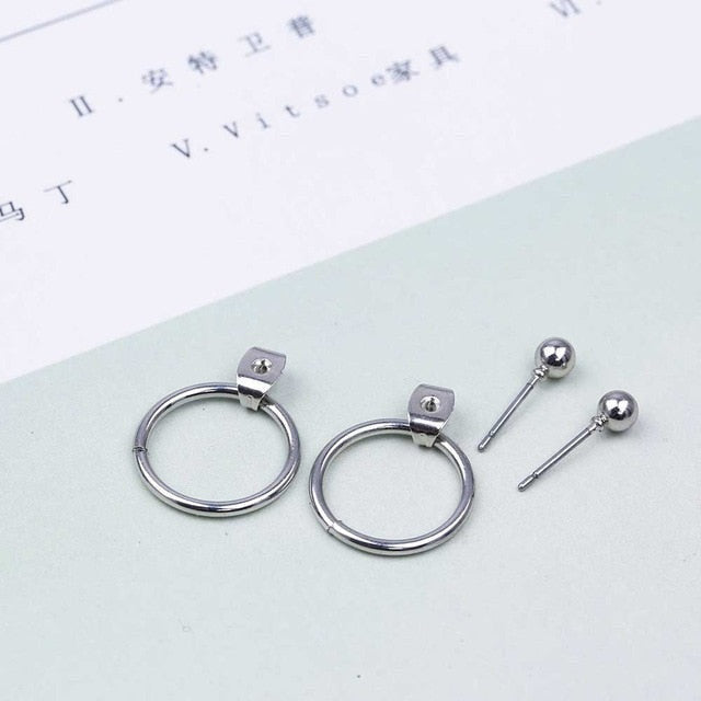 969696 yuhuv test FAMSHIN Fashion Bohemian Vintage Earrings Jewelry Cute Gold Color Geometric Round Metal Stud Earrings Best Gift for Women Girl yuhuv test aja.