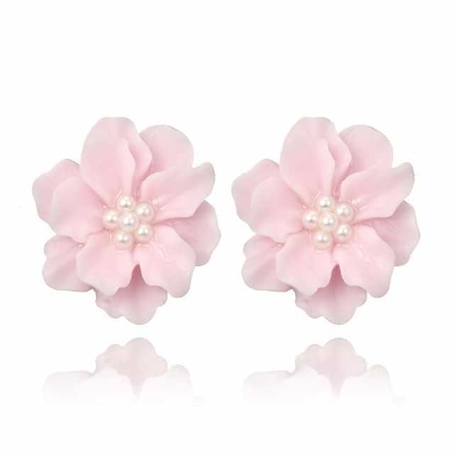 969696 yuhuv test Sexy Woman Black Flower Earrings Party Club Accessories Ear Stud Earrings Fashion Jewelry Korean Pearl Earrings Moda Mujer 2021 yuhuv test aja.