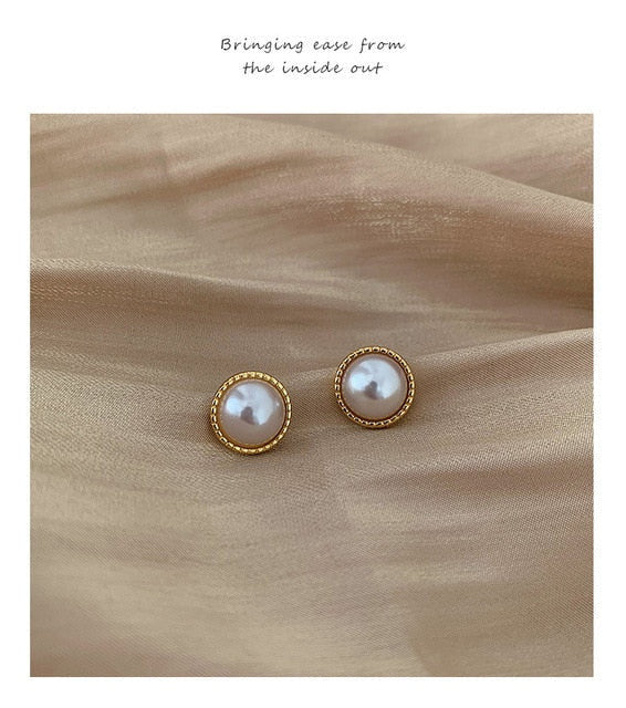 969696 yuhuv test Korean Design Elegant Simulated Pearl Big Round Clip on Earrings Non Pierced Baroque Pearl Ear Clips for Women Jewelry Wholesale yuhuv test aja.