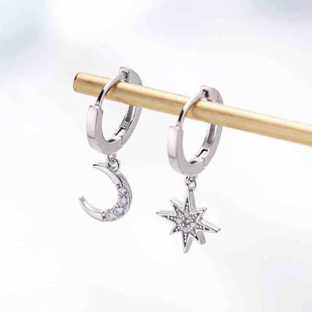 969696 yuhuv test New Arrival Fashion Classic Geometric Women Dangle Earrings Asymmetric Earrings Of Star And Moon Female Korean Jewelry yuhuv test aja.