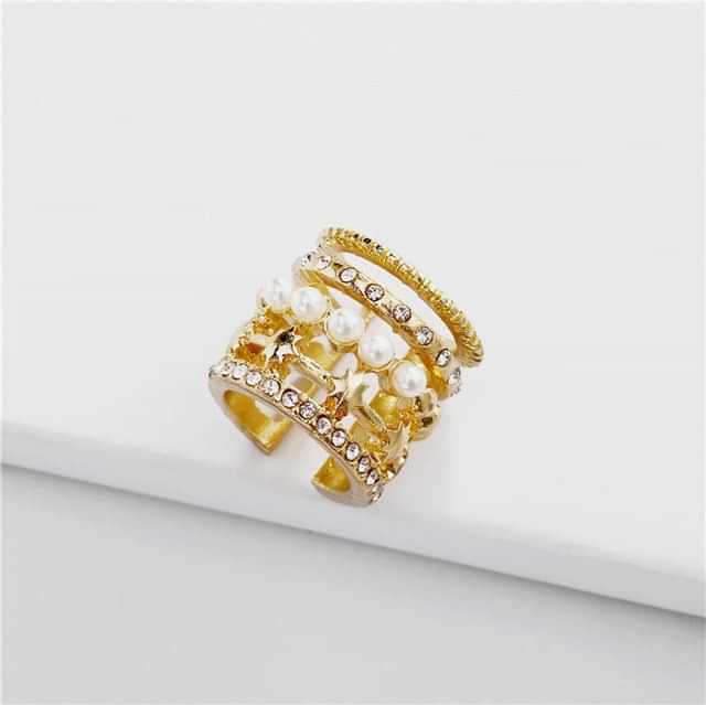 Hot Sale Wide Ear Cuffs Clip on Earrings for Women Without Piercing Pearl Crystal Cartilage Earcuffs Wedding Ear Clips Jewelry yuhuv test yuhuv test022.
