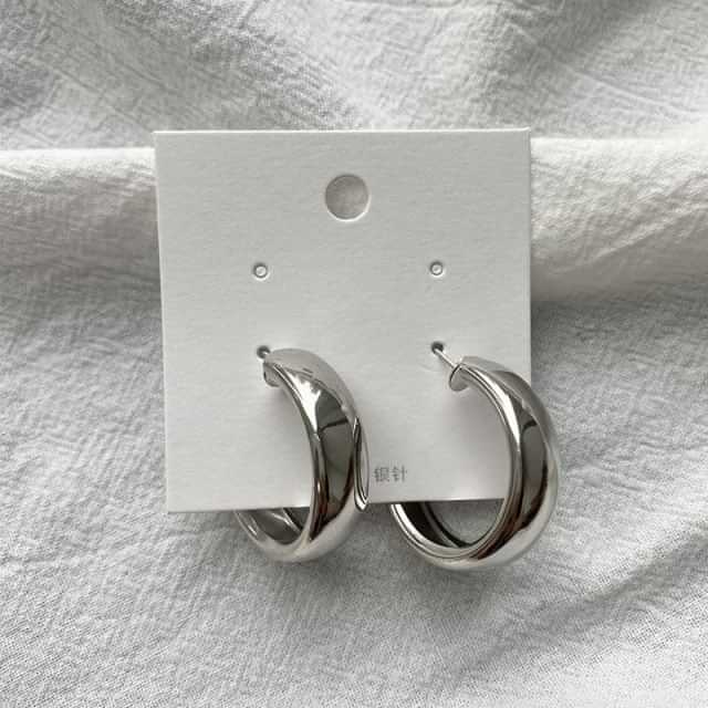 969696 yuhuv test Minimalist Gold/Silver Color Round Earrings for Women Trendy Geometric Drop Statement Earrings Party Fashion Jewelry Gift yuhuv test aja.