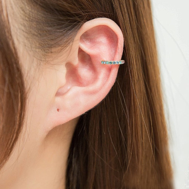 969696 yuhuv test Top Quality 4/6MM AAA Cezch Zircon Chic Filled Tragus Earring For Women Non Piercing Clip Earing Ear Cuff 2021 Also Be Nose Ring yuhuv test aja.