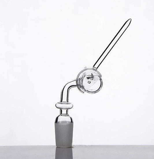 Trough Quartz Banger Nail With Carb Cap.