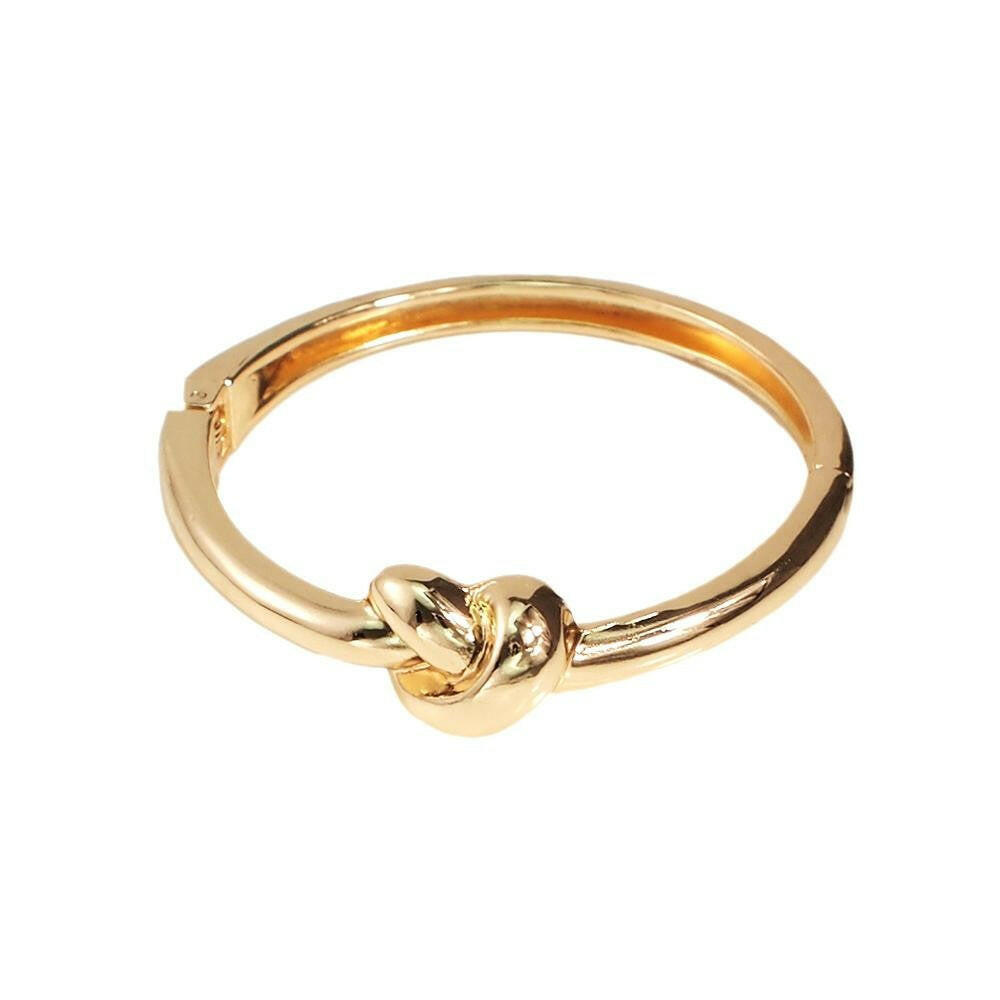 MANILAI Simple Alloy Bangles Bracelets Women Geometric Statement Knot Cuff Bangles Fashion Jewelry Gold Color yuhuv test 0 yuhuv test022.