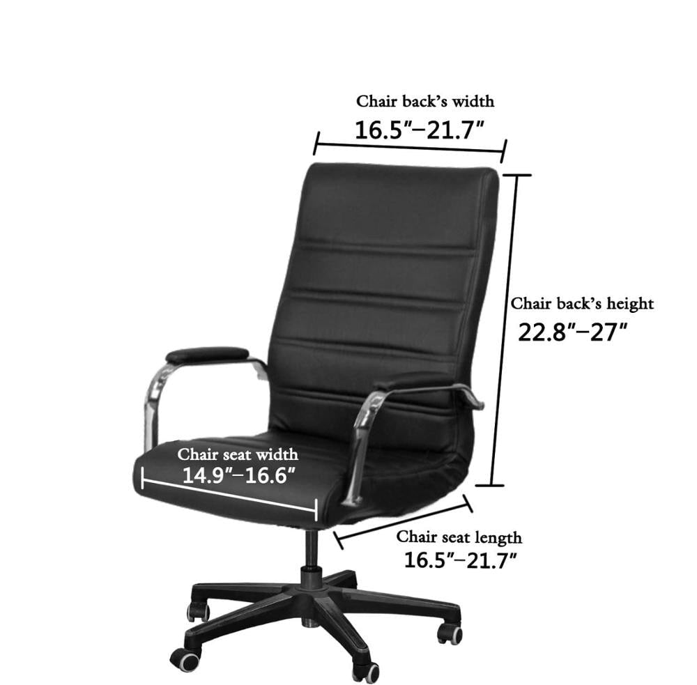 3pcs universal chair cover with 2 armrests office computer chair cover 100% polyester fiber elastic washable removable.