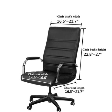 3pcs universal chair cover with 2 armrests office computer chair cover 100% polyester fiber elastic washable removable yuhuv test 0 yuhuv test022.