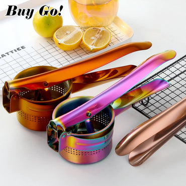 969696  yuhuv test ss1xStainless Steel Manual Fruit Pomegranate Squeezer Orange Lemon Juicer Hand Press Kitchen Tools Potato Masher Ricer Maker Tool yuhuv test 0aja.