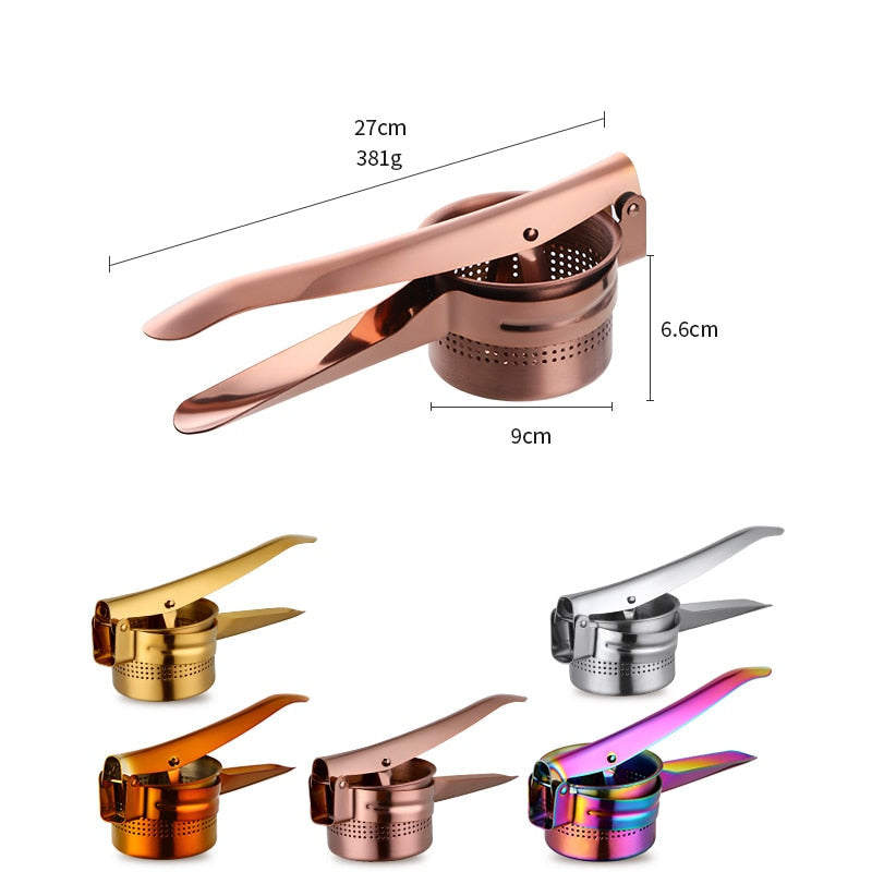 1xStainless Steel Manual Fruit Pomegranate Squeezer Orange Lemon Juicer Hand Press Kitchen Tools Potato Masher Ricer Maker Tool000.