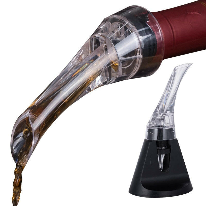 Wine Decanters Pourer - Premium Aerating Pourer and Decanter Spout Wine Pourers Wine Stoppers yuhuv test 0 yuhuv test022.