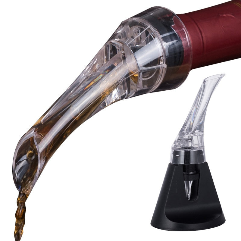 Wine Decanters Pourer - Premium Aerating Pourer and Decanter Spout Wine Pourers Wine Stoppers.