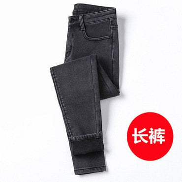 Winter Warm Jeans Woman 2022 High Waist Casual Velvet Ladies Trousers Female Pantalon Denim jeans for Women Pants clothe 40 yuhuv test 0 yuhuv test022.