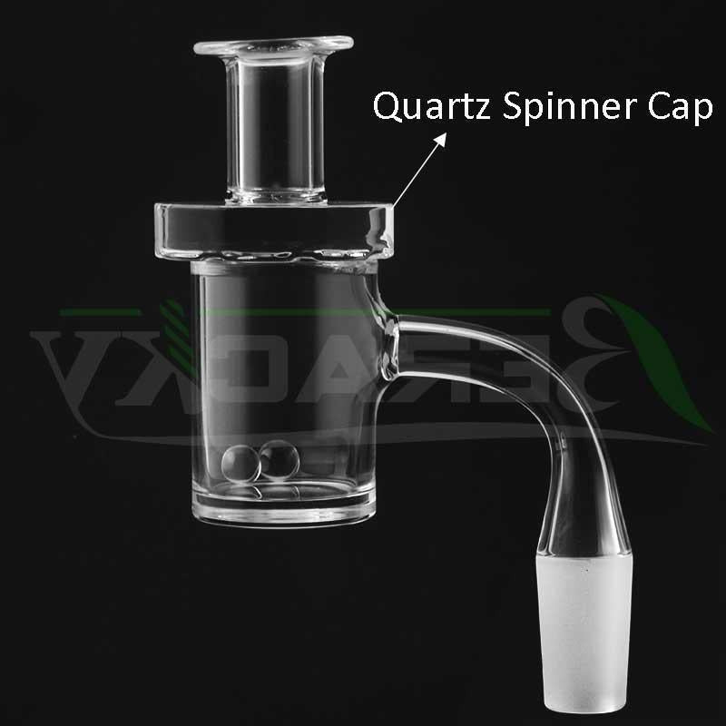 Beracky Beveled Edge 4mm Quartz Banger With Carving Spinner.