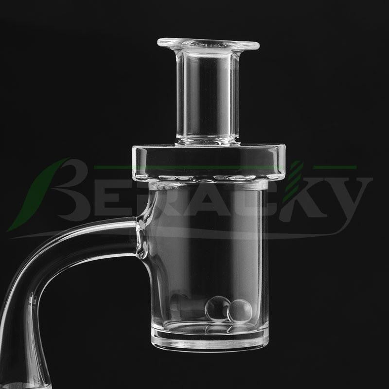 Beracky Beveled Edge 4mm Quartz Banger With Carving Spinner.