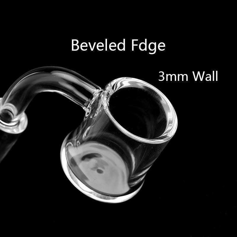 a22222346  330  Beracky Beveled Edge Flat Top Quartz Banger With Glass Bubble Cap Torch Nail 55.