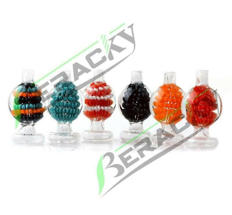 a22222346   2 Beracky Built-in Flower Glass Bubble Carb Cap Carb Cap 55.