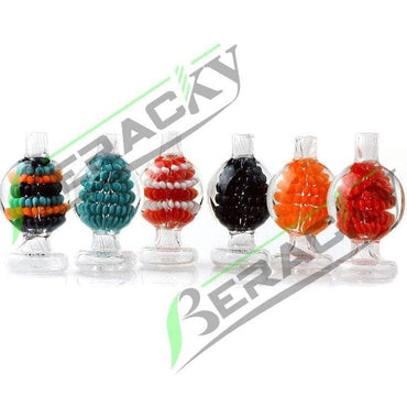 a22222346   2 Beracky Built-in Flower Glass Bubble Carb Cap Carb Cap 55.