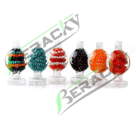 969696  yuhuv test Beracky Built-in Flower Glass Bubble Carb Cap Discount E-Nails Carb Capajađ.