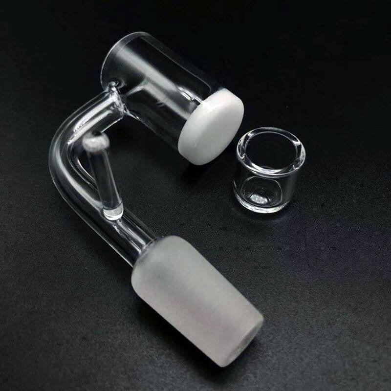 a22222346  330  Pack Science Beveled Edge Opaque Bottom Quartz Banger Enail With Insert Quartz Enail 55.