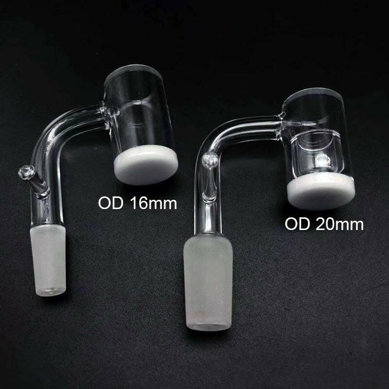 a22222346  330  Pack Science Beveled Edge Opaque Bottom Quartz Banger Enail With Insert Quartz Enail 55.