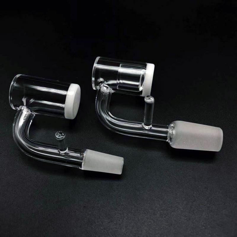 Pack Science Beveled Edge Opaque Bottom Quartz Banger Enail With Insert.