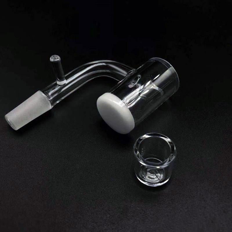 Pack Science Beveled Edge Opaque Bottom Quartz Banger Enail With Insert.