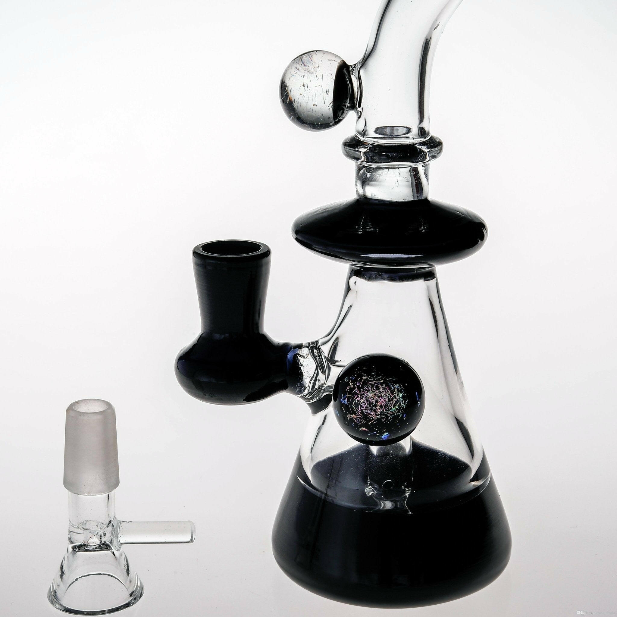 a22222346  330  Black Luminous Ball Double Function Rig Glass Rig 55.