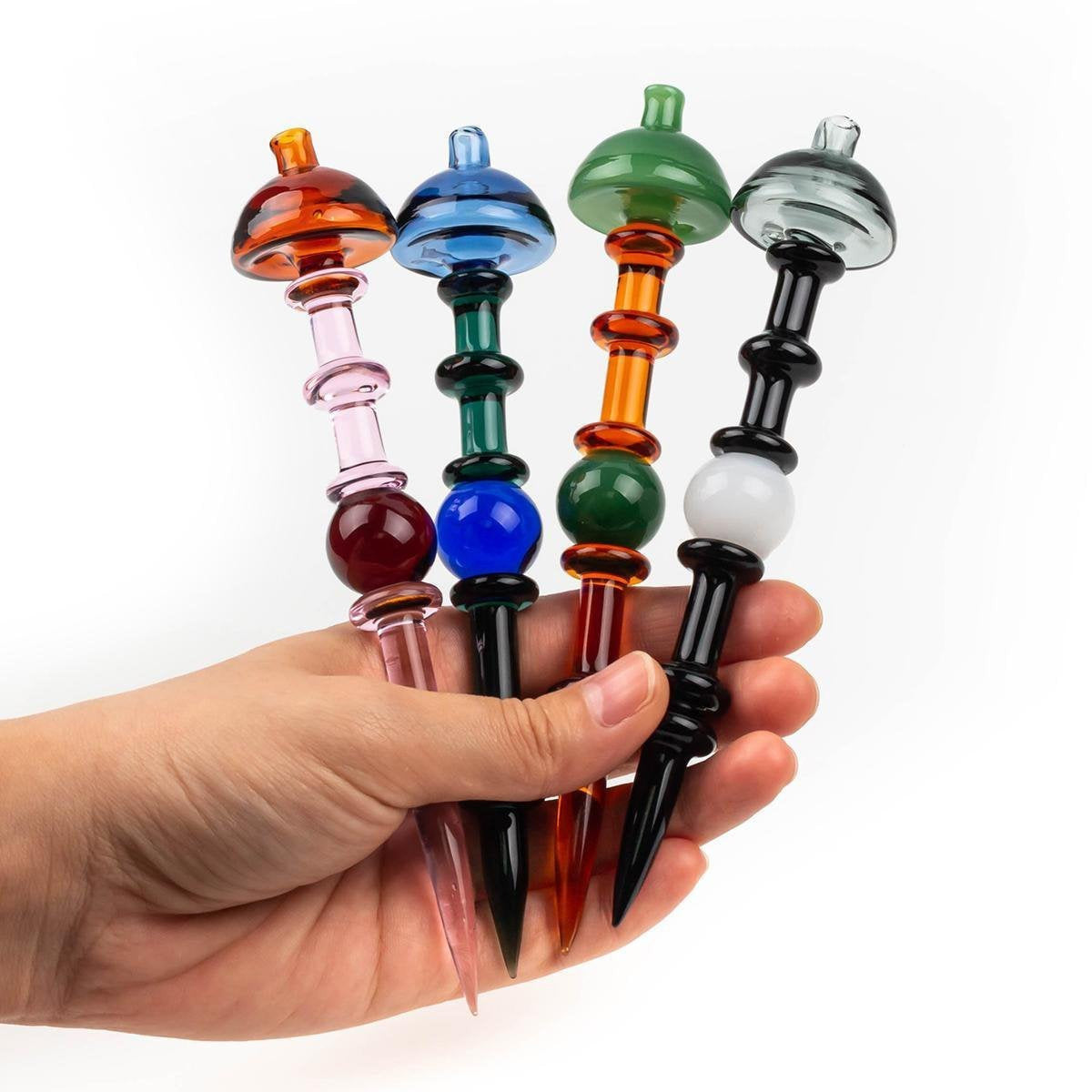 Color Glass Dabber Tool Carb Cap.