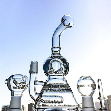 969696  yuhuv test DGC Honeycomb Inline Percolator Beaker WP176 Discount E-Nails Glass Rigaja.