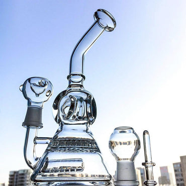 969696  yuhuv test DGC Honeycomb Inline Percolator Beaker WP176 Discount E-Nails Glass Rigaja.