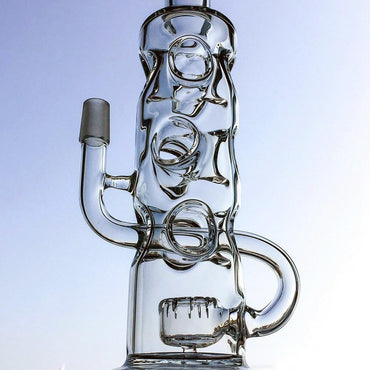 a22222346  330  DGC Inverted Showerhead Swiss Egg Fab Percolator Glass Rig 55.