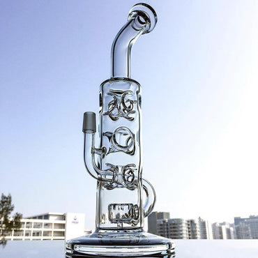 a22222346  330  DGC Inverted Showerhead Swiss Egg Fab Percolator Glass Rig 55.