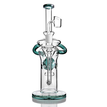 a22222346  330  Green Inner Fab Egg Recycler Rig Glass Rig 55.