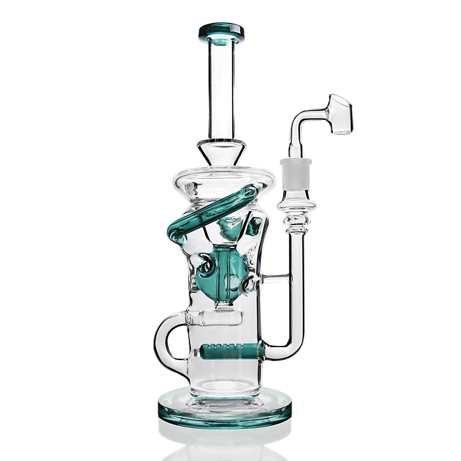 a22222346  330  Green Inner Fab Egg Recycler Rig Glass Rig 55.