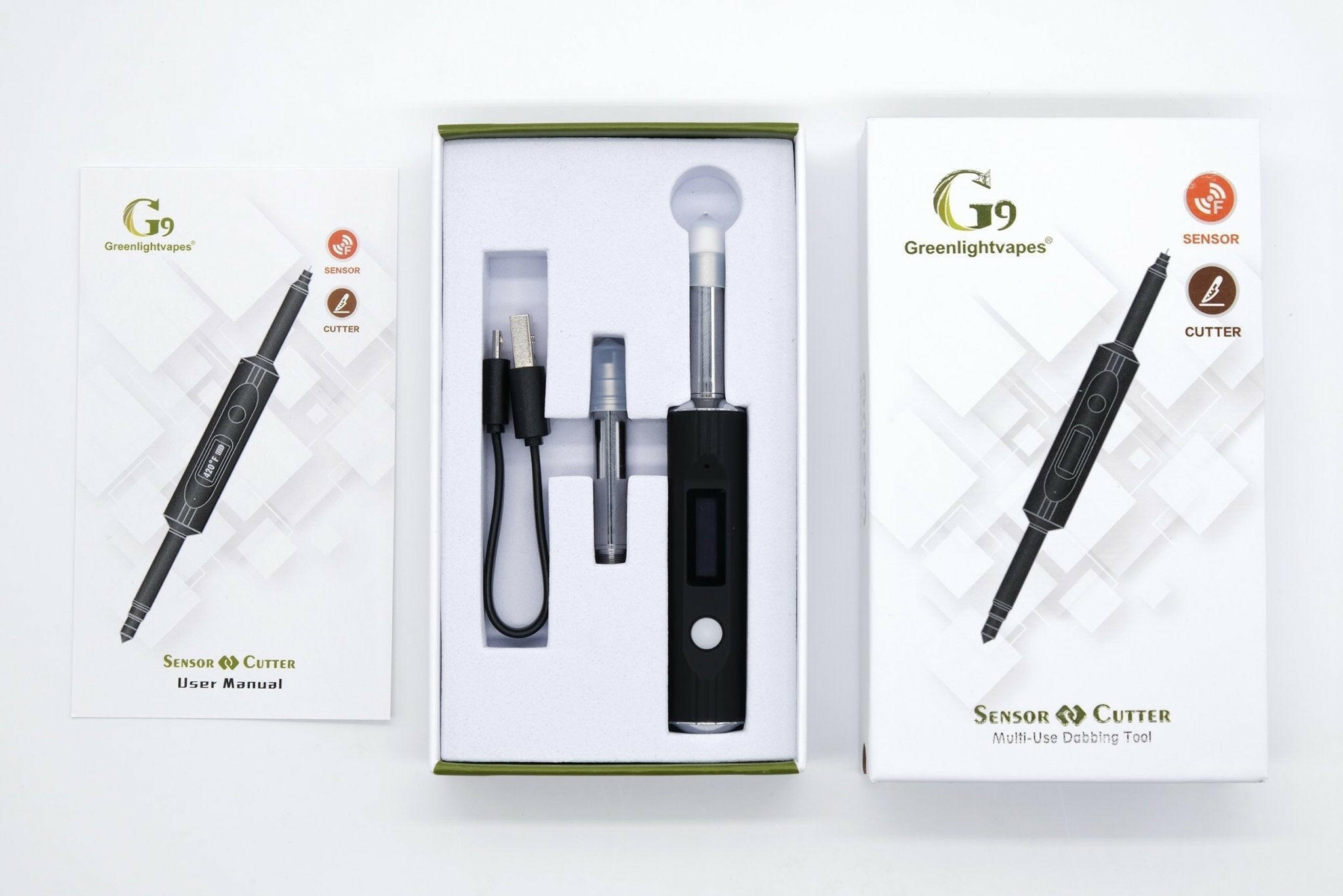 a22222346  330  Greenlightvapes G9 Temperature Sensor & Dab Cutting Tool Enail Temperature Sensor 55.