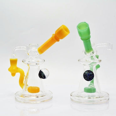 a22222346  330  Hot Glass Y4 Showerhead Percolator Glass Rig 55.