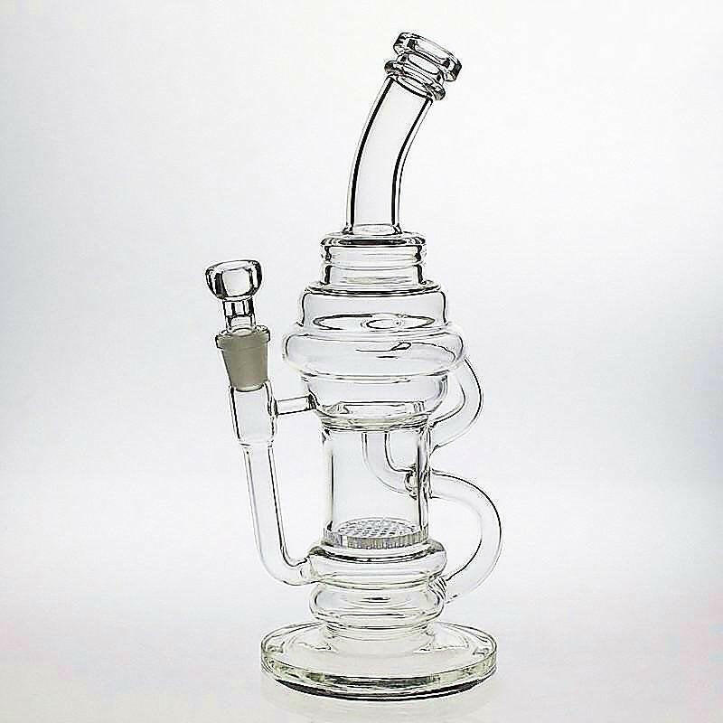 a22222346  Pack Science Recycler Honeycomb Percolator PG5010N Glass Rig 55.