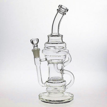 a22222346  Pack Science Recycler Honeycomb Percolator PG5010N Glass Rig 55.