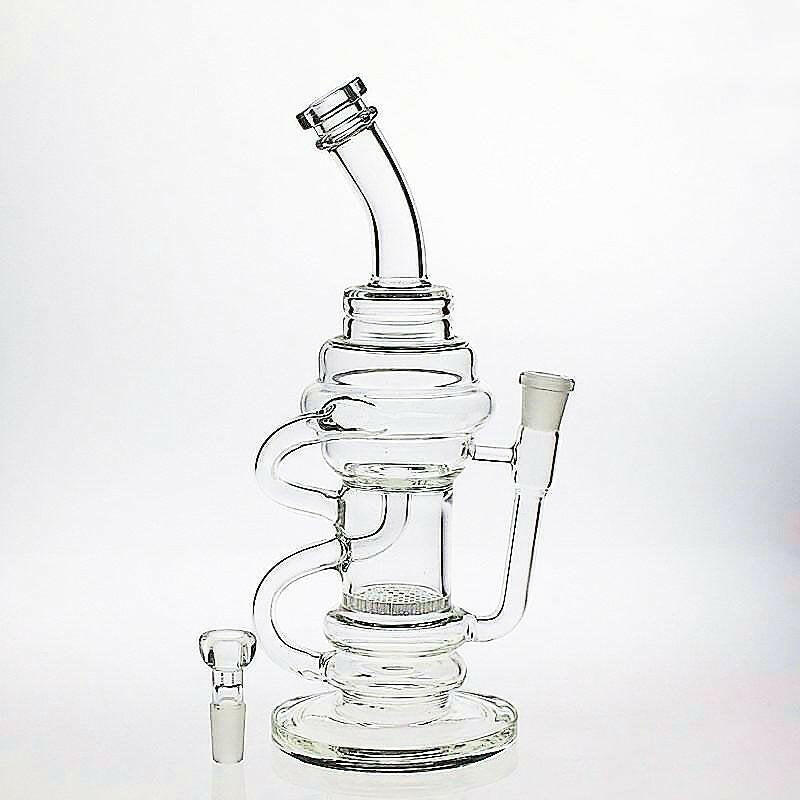 a22222346  Pack Science Recycler Honeycomb Percolator PG5010N Glass Rig 55.